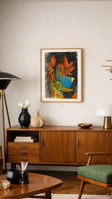 René Barba (1965) - Bird - 41x29cm, Antiek en Kunst, Kunst | Designobjecten