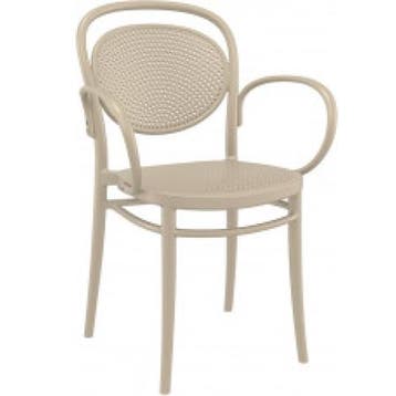 (MDK-107202) Siesta Marcel XL stoel taupe, Ophalen of Verzenden, Nieuw