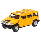 Modelauto Hummer H2 SUV geel 12,5 cm - Modelauto, Ophalen of Verzenden, Nieuw