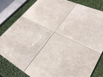 keramische terrastegels 60x60x2 cm liche kleuren actie, Nieuw, Keramiek, 10 m² of meer, Terrastegels