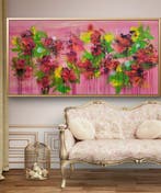 Laura Capellini Art - GARDEN AT SUNSET (XXL) Acrilico su