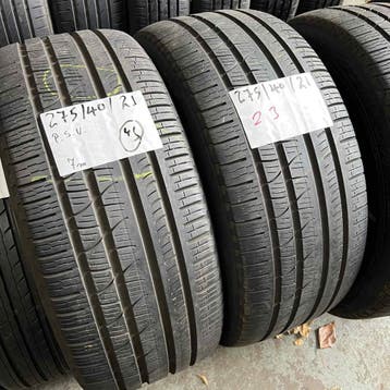 4 x Pirelli Scorpion Verde 275-40-21 4 Seizoenbanden 7mm, Gebruikt, 275 mm, All Season, Band(en)