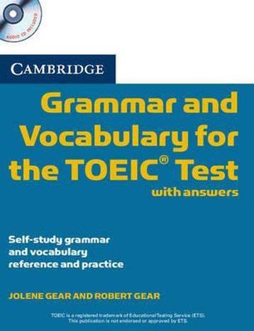 Camb Grammar & Vocab TOEIC Test CD x2 - Jolene Gear, Verzenden, Zo goed als nieuw, Jolene Gear