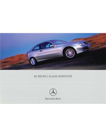 2000 MERCEDES BENZ C KLASSE SPORTCOUPÉ BROCHURE NEDERLANDS, Nieuw, Author