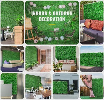 Kunstplant Muurdecoratie Buxus Hek Paneel - Realistische Gro, Verzenden, Nieuw