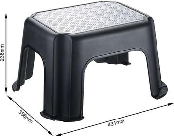 Rotho Paso Opstapje Zilver/Zwart (7610859128881), Verzenden, Nieuw