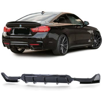 Performance Diffuser 435i 440i BMW 4 Serie F32 F33 F36 B2405, Nieuw, Achter, BMW