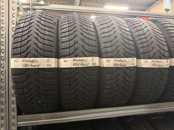 185-60-15 Michelin Winterbanden 6mm Incl Montage 185 60 15, Ophalen, Gebruikt, 15 inch, Band(en)