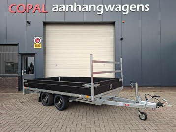 Voorraad ACTIE: Henra plateauwagen 351x185cm - 2700kg BLACK, Nieuw