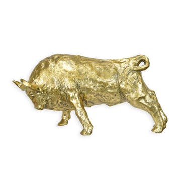 A BRONZE SCULPTURE OF AN ART BULL (Beeldjes - Decoratie), Verzenden, Nieuw