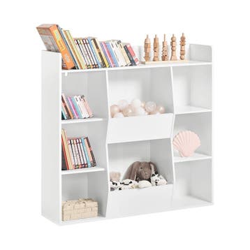 2dekans | SoBuy KMB55-W Kinderboekenkast - MDF - 106 x 30 x, Huis en Inrichting, Ophalen of Verzenden, Zo goed als nieuw