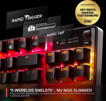 2dekans | SteelSeries Apex Pro Gen 3 TKL - Gaming, Computers en Software, Ophalen of Verzenden, Zo goed als nieuw, SteelSeries