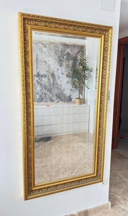 Wandspiegel - Hout, Antiek en Kunst, Curiosa en Brocante