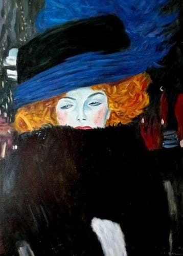 Stefano Vicca (XX-XXI), da Gustave Klimt - Dama con cappello