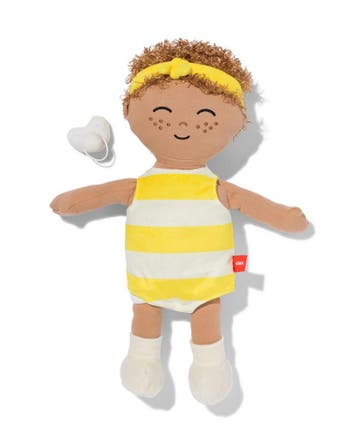 HEMA Knuffel babypop geel, Verzenden, Nieuw