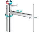 GROHE Concetto - Keukenkraan - Medium uitloop - Uittrekbare, Verzenden, Zo goed als nieuw