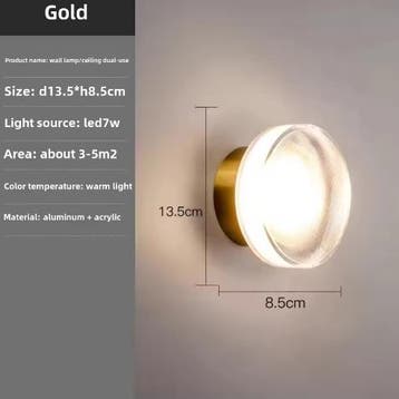 Scandinavische LED Wandlamp – Minimalistisch Slaapkamerlicht, Verzenden, Nieuw