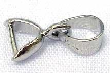2 x platinum bails hanger, verbinder, bails 11mm oogje 3mm, Ophalen of Verzenden, Nieuw, Bedel