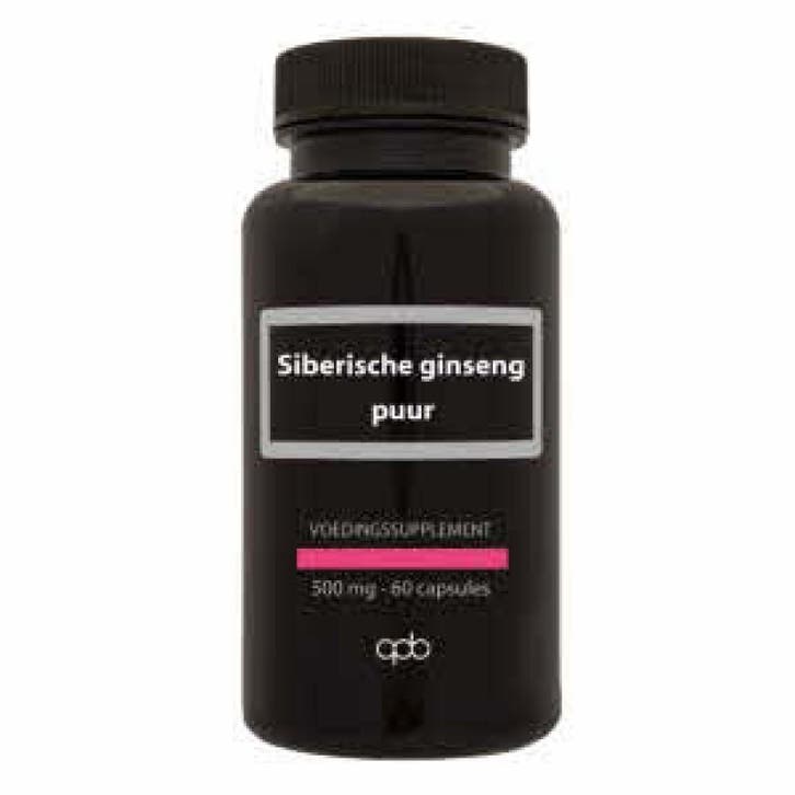 Siberische Ginseng 500mg 60 caps., Sport en Fitness, Gezondheidsproducten en Wellness, Ophalen of Verzenden