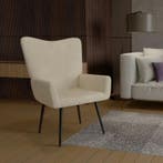 Oorfauteuil / Relaxfauteuil Odense - Beige - Corduroy Stof, Huis en Inrichting, Fauteuils, Verzenden, Nieuw