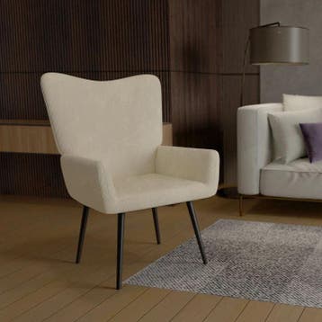 Oorfauteuil / Relaxfauteuil Odense - Beige - Corduroy Stof, Huis en Inrichting, Fauteuils, Verzenden, Nieuw
