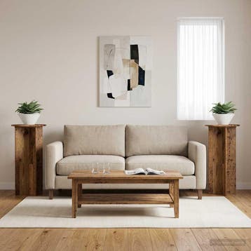 vidaXL Plantenstandaard 2 st Oud hout 40 x 40 x 80 cm, Verzenden, Nieuw