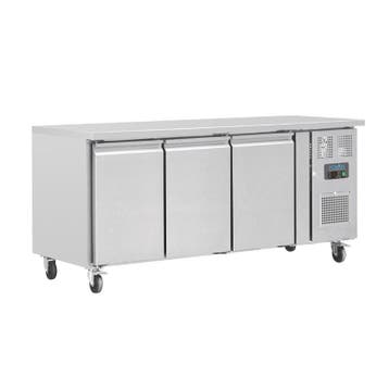 Polar U-serie 3-deurs koelwerkbank 417L, Verzenden, Nieuw in verpakking, Koelen en Vriezen