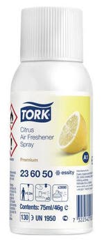 Tork Premium luchtverfrisser Citrus - 12 x 75 ml, Verzenden