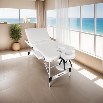 Massagetafel met 3 zones Ko Tao, draagtas, aluminiumframe, Sport en Fitness, Massageproducten, Verzenden, Nieuw