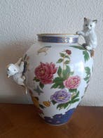 Franklin mint - Eenbloemige vaas - Porselein - bloemen