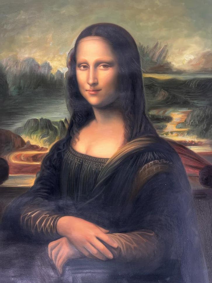 Leonardo da Vinci Mona Lisa | 60x80 | Rolcanvas, Huis en Inrichting, Woonaccessoires | Schilderijen, Tekeningen en Foto's, Nieuw