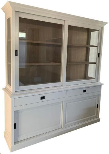 Buffetkast wit Deventer 200cm eiken interieur, Ophalen of Verzenden, Nieuw