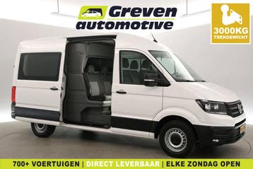 Volkswagen Crafter 2.0 TDI 140PK L3H3 | DC | 6 Zits | 3000kg, Euro 6, Volkswagen, Wit, Nieuw