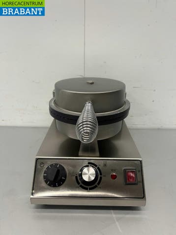 RVS Wafelijzer met timer stroopwafel ijshoorn 230V Horeca, Ophalen of Verzenden, Nieuw in verpakking