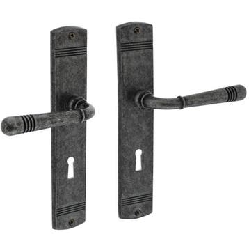 Intersteel deurklink Helena op schild SL72 oud grijs, Verzenden, Nieuw