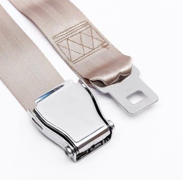 2 Point Airplane Buckle Lap Seat Belts Beige, Ophalen of Verzenden, Nieuw