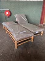 2x Bamboo Ligbed Taupe, Exotan , Bruin, Tuin en Terras, Ligbedden, Nieuw