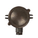 Jaren 30 Vintage Lasdoos Eindpunt Zwart Brons, Verzenden, Nieuw