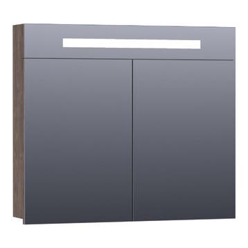 Brauer Promise Spiegelkast - 80 cm - met Directe Verlichting, Ophalen of Verzenden, Nieuw