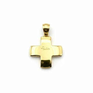 Pomellato - Ketting met hanger - croce - 18 karaat Geel goud
