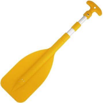 Dubbel Telescopische Peddel 53-107cm Geel, Ophalen of Verzenden, Nieuw