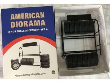 GSDCCad 00077530 1/24 Metal Tire Rack (Automodellen), Hobby en Vrije tijd, Ophalen of Verzenden, Nieuw