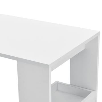 Bartafel Bromoella 2 planken wandmontage 120x45x106 wit, Huis en Inrichting, Verzenden, Nieuw