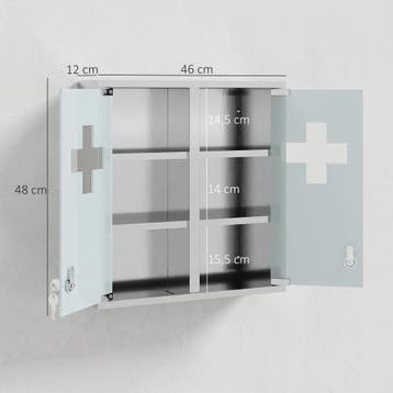 Medisch Kastje, Afsluitbaar Medicijnkastje Met 2 Sleutels, G, Verzenden, Nieuw