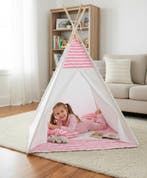 Speeltent - Tipi Tent - Met Grondkleed & Kussens -, Verzenden, Nieuw