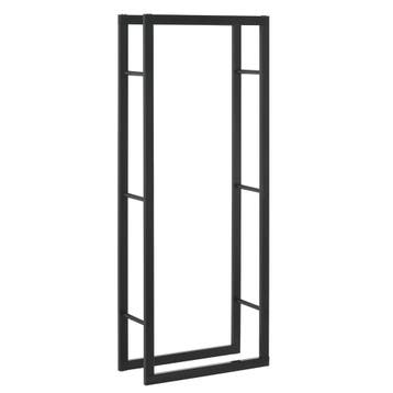 Stalen brandhout rek houtopslag 50x150x25 cm zwart, Verzenden