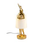 *WOONWINKEL* Kare Design Rabbit Gold/White Tafellamp Konijn, Verzenden, Nieuw