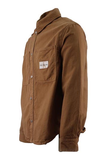 Calvin Klein Jeans Overhemd in maat S Bruin, Verzenden, Zo goed als nieuw, Bruin, Calvin Klein Jeans