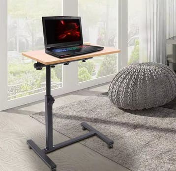 Laptopbureau met wielen – verstelbaar en kantelbaar blad, Computers en Software, Laptoptafels, Verzenden, Nieuw