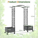 LIVSK Verhoogde Moestuin met Klimrek - Automatisch Bewaterin, Verzenden, Nieuw